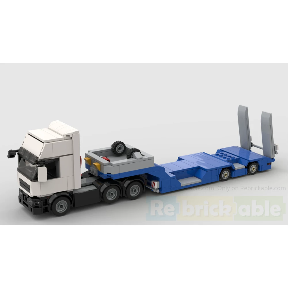 Коробка с колесными пазами MOC-244490, только тележка, электронный рисунок, вставляющие строительные блоки, 263 детали