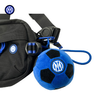 Inter milan football club football plush toys pendant inter milan backpack football hanging ornament blue and black keychain