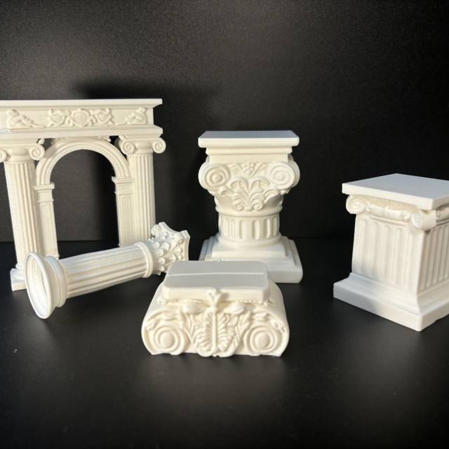 Roman Column Base Ornaments, Doll Display Stand, Blind Box Figurine Display Cabinet
