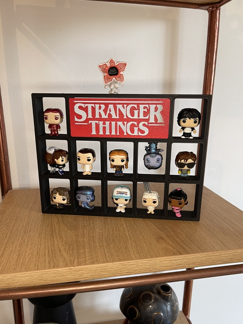 Stranger Things Funko Pop Kinder Surprise Egg Figure Display Stand Blind Box Doll Display Cabinet