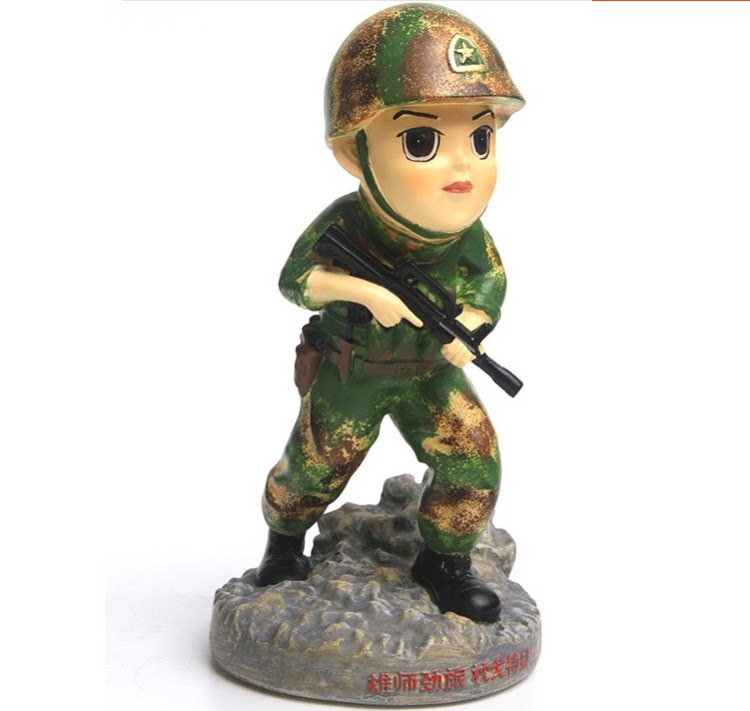 Handsome little soldier Rocket Force paparazzi military paparazzi military paparazzi lovers gift army brigade Souvenir Resin Pendulum accessories Toys