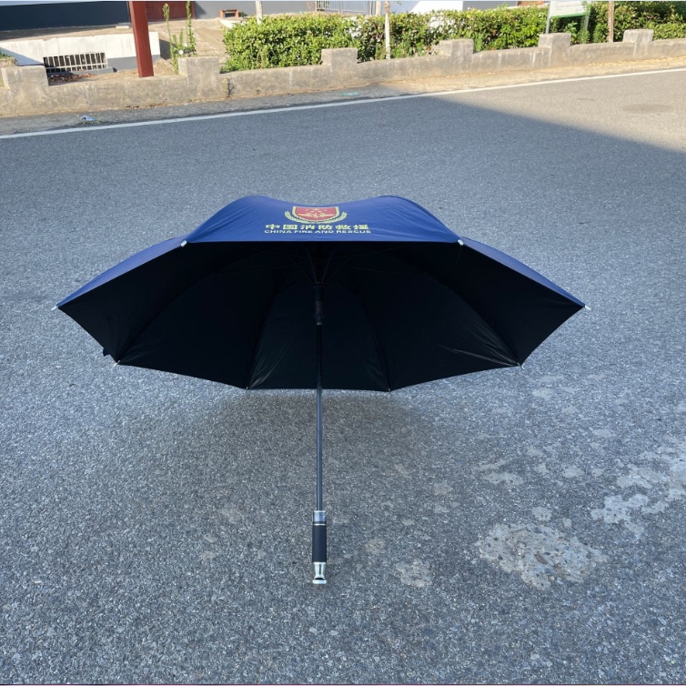 Blue Friend Umbrella Rescue Sun Umbrella Sun Protection Uv Protection Sunshade Umbrella Flame Blue Straight Handle Sunny or Rainy Fire Large