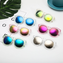 2022 new children sunglasses lady cute Korean version sunglasses mens summer retro eye frames sunglasses