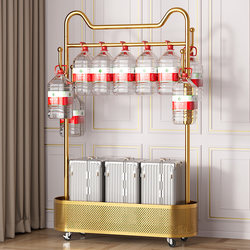 ຊັ້ນວາງເສື້ອຜ້າສໍາລັບເຮືອນ hanging ເຄື່ອງນຸ່ງຫົ່ມຫ້ອງດໍາລົງຊີວິດຊັ້ນຢືນ removable storage artifact internet celebrity cream style rack multi-functional bedroom
