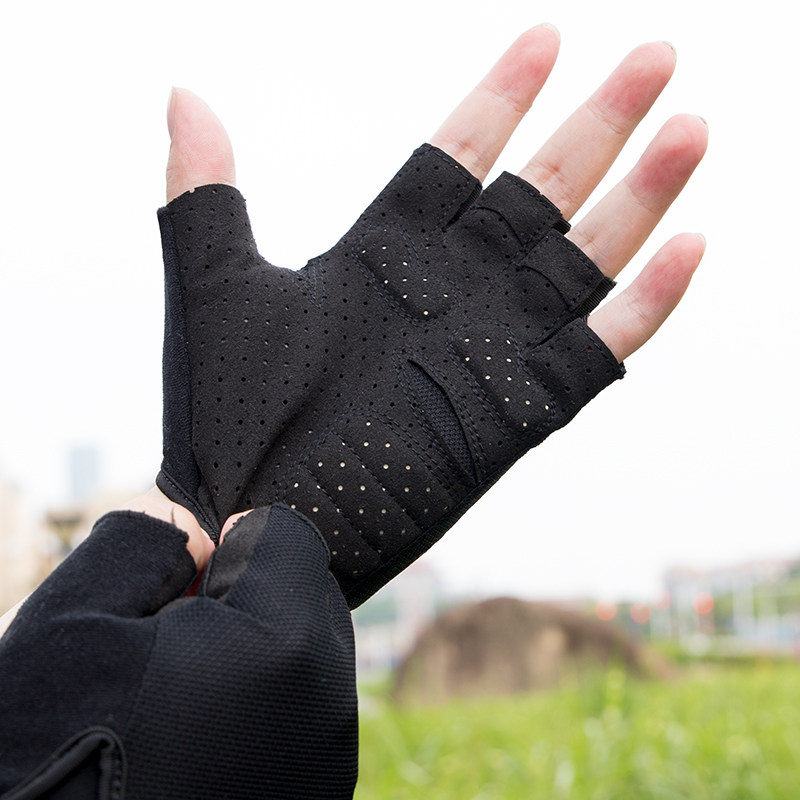 Summer riding gloves half fingers male bikes men's bike mountain road cars bicycling women bikes shock absorbing and abrasion resistant