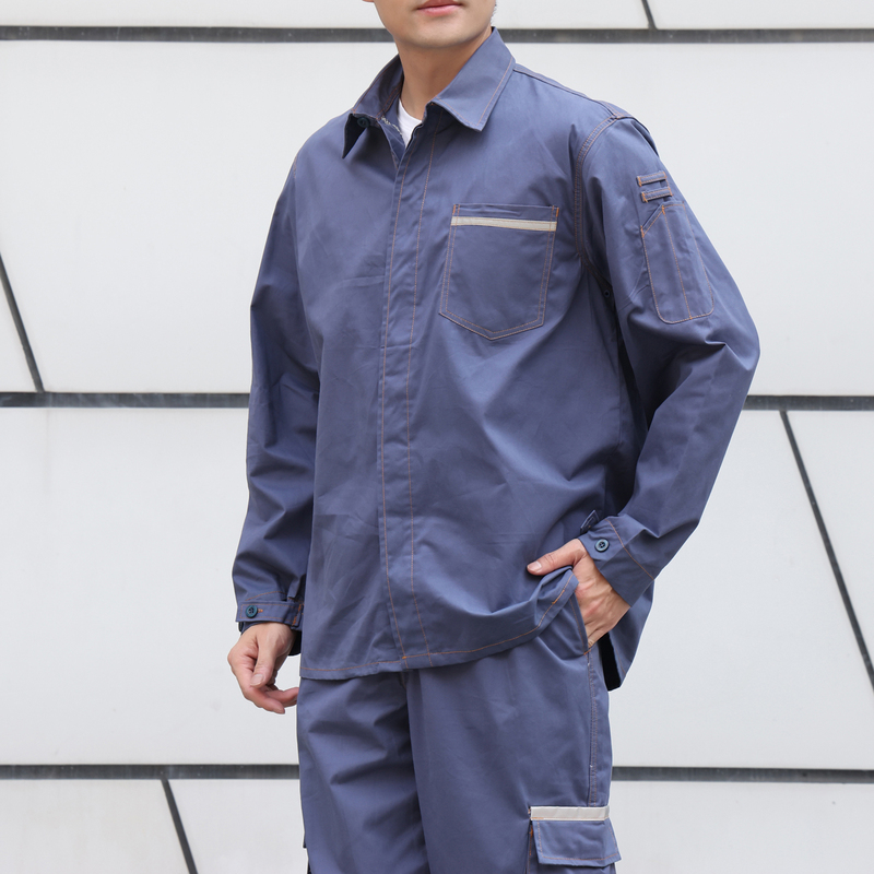 China Southern Grid Summer Thin Cotton Workwear Set for Electricians, Spring and Autumn Full Cotton Labor Protection Clothing for Men
