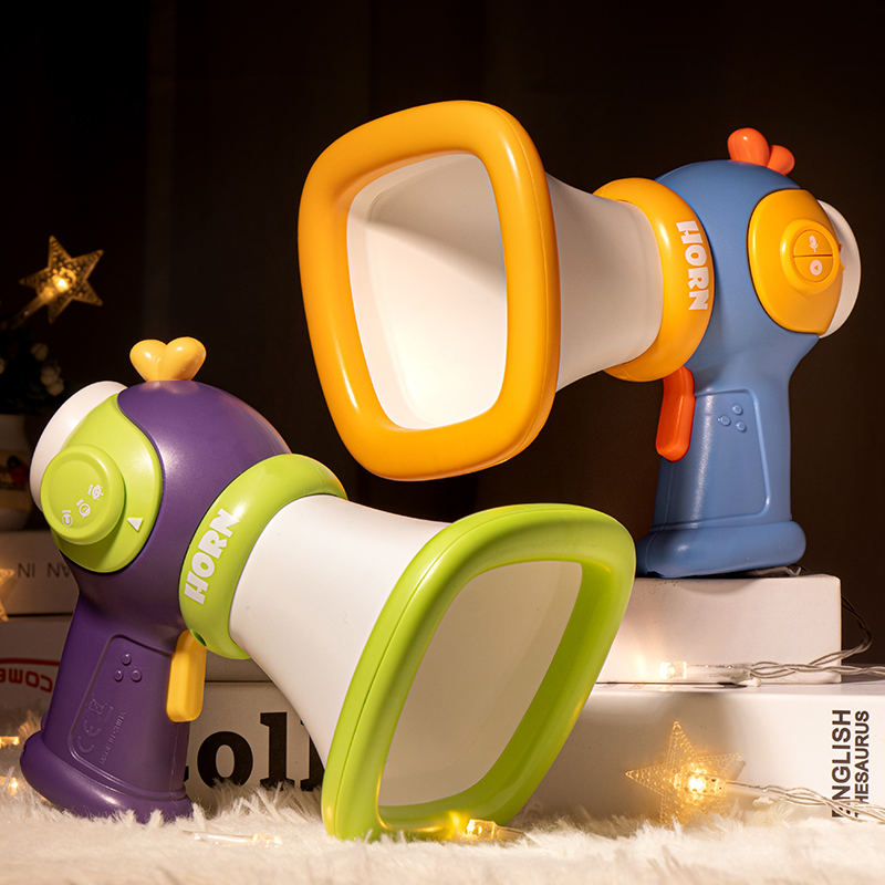 小さなトランペット、子供のおもちゃ、録音、ボイスチェンジャー、拡声器、男の子と女の子の歌、マイク、楽しい、面白い、ハンドヘルド拡声器