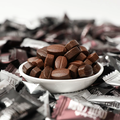 谷道仙 Закуски кофейного сахара могут жевать аутентичные кофейные конфеты черный кофейный вкус.