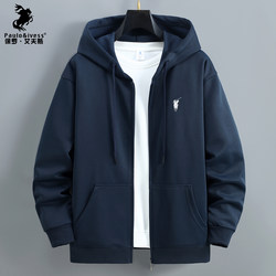 Paul Print Cardigan Sweatshirt Men's Hooded Zipper 2025 Fall and winter New arrival Fleece-lined Casual Hoodie Spring and Autumn Outwear