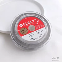 Платиновая стальная проволка, шелковые нитки, 0.4mm, 1м