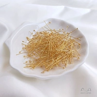 Игла для бисера, 30mm, золото 750 пробы