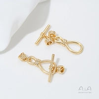 K149-4 Шляпа из бисера 14K в стиле C с 8-значной пряжкой OT 1 шт.