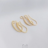 Классические модные серьги ручной работы, аксессуар, аксессуары, 14 карат, золотой цвет