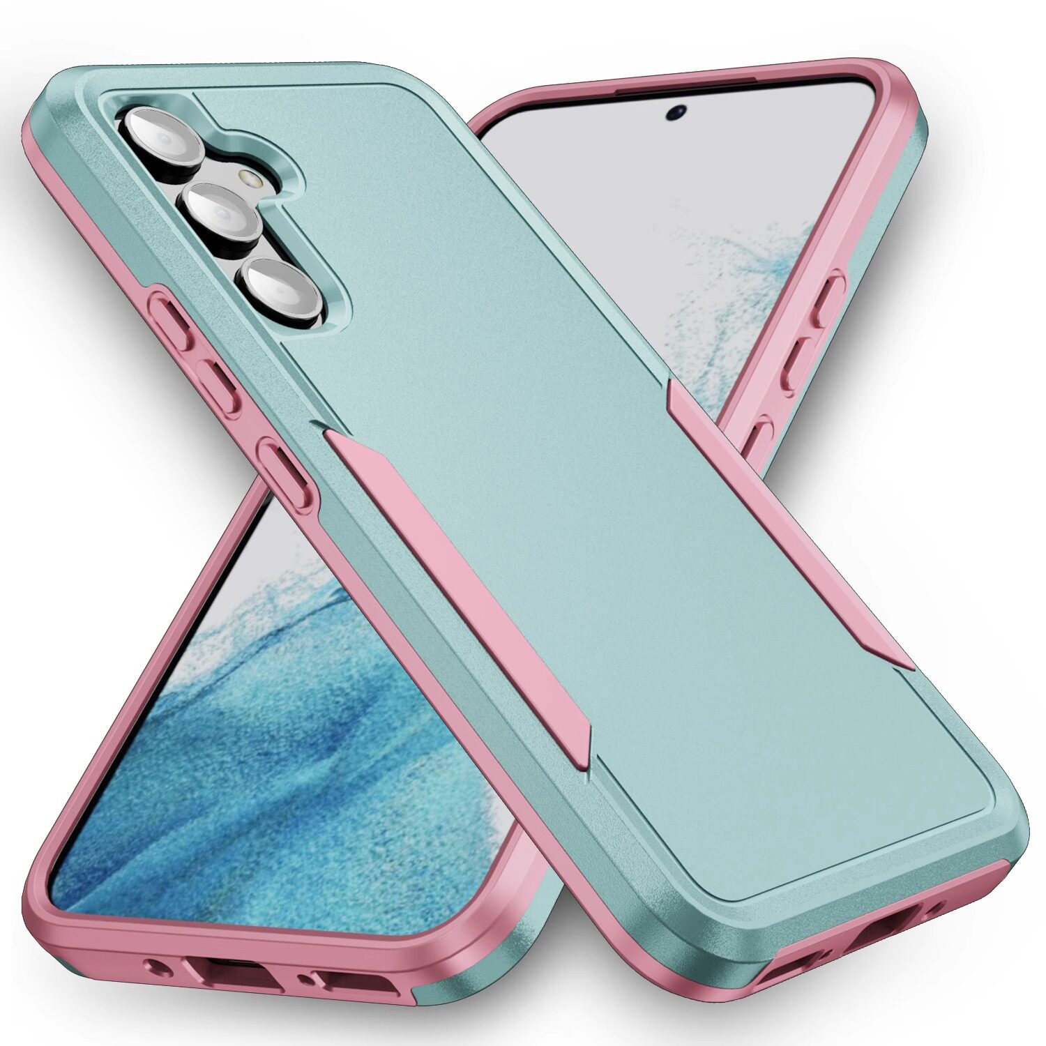 Navy Blue Rugged Armor | Heavy Duty Tactical Protection Samsung Phone Case