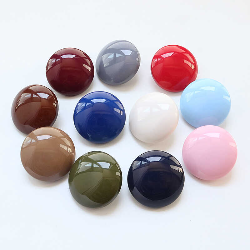 Woolen Coat Buttons Round Mushroom Resin Sweater Cardigan Buttons Shirt Buttons Clothing Coat Decoration 25mm