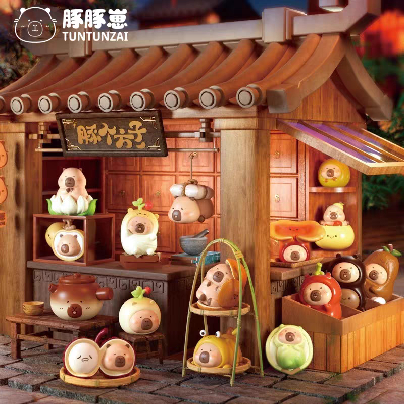 【In Stock】Authentic Dolphin Cub Dolphin Ji Tang Health Care Cute Blind Bag Blind Box Capibara Trendy and Adorable