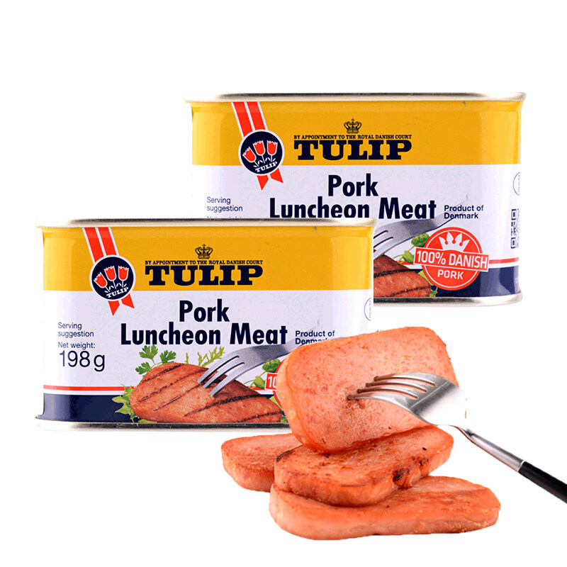 tulip tulip Afternoon Meal Meat Canned 340g Danish imports Lower Bread Sandwich Rigor for small packaging 198