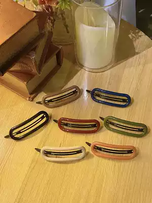 South Korea Net red 2021 New hairclip color simple fashion headdress women hairclip bangs broken hair small clip