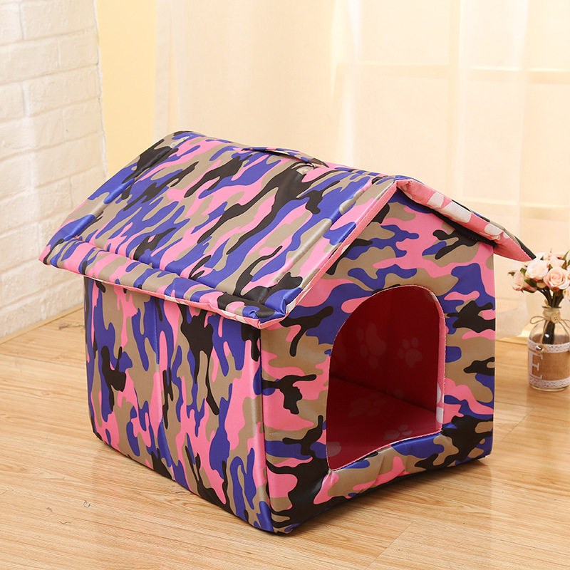 Stray cat litter waterproof wild dog litter outdoor rainproof house pet wild villa can be folded and washed to keep warm in winter