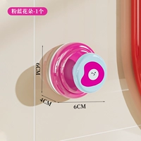 Розово-синие цветы-1 (крючок/дверная ручка/кнопка для унитаза/подъемник крышки)