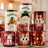 诺室 Мусорная бак гостиная педаль тип 2024 года дракона Год удачи кошка и собачья спальня кухня большая корзина мусорная банка