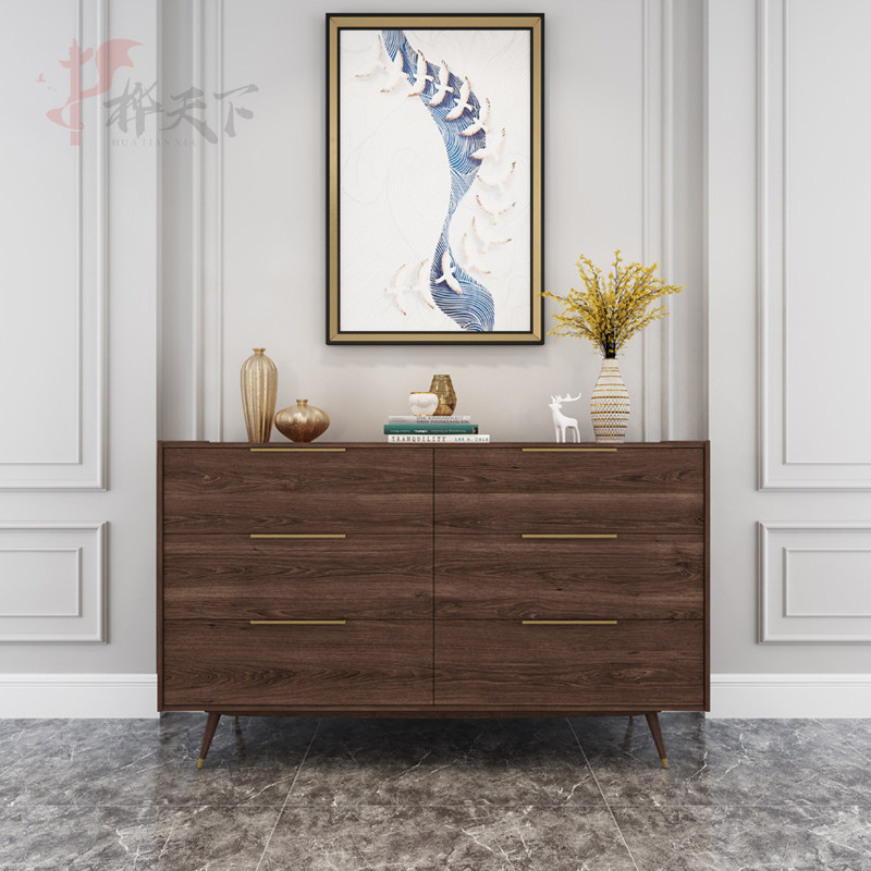 Huatianxia new Chinese style home porch cabinet simple modern hall cabinet living room light luxury luxury locker