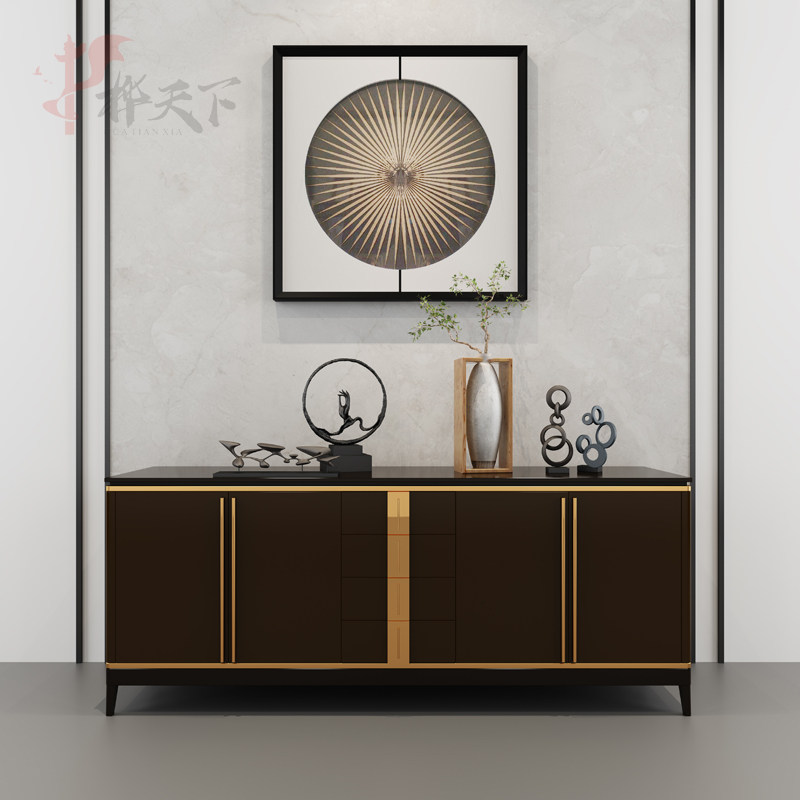 Birch World New Chinese Solid Wood Hyun Guan Cabinet Living Room Large Capacity Cabinet Door Hall Partition Cabinet Decoration Furnishing Cabinet Shoes Cabinet-Taobao