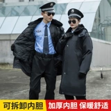 Пуховик для работы, демисезонная длинная куртка, увеличенная толщина, средней длины