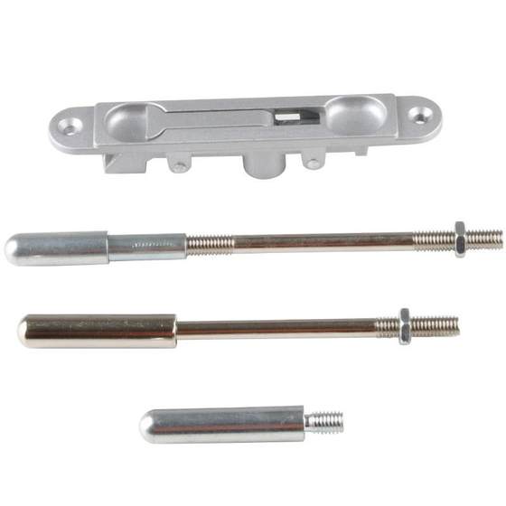 店面进户门双开门插销锁阳台大门锁子母门暗插锁天地插销