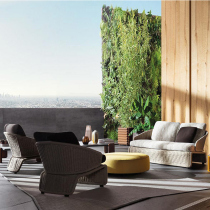 Dream home Nordic outdoor knitted vines casual sand chair hair single person double outdoor terrace balcony patio rattan chair