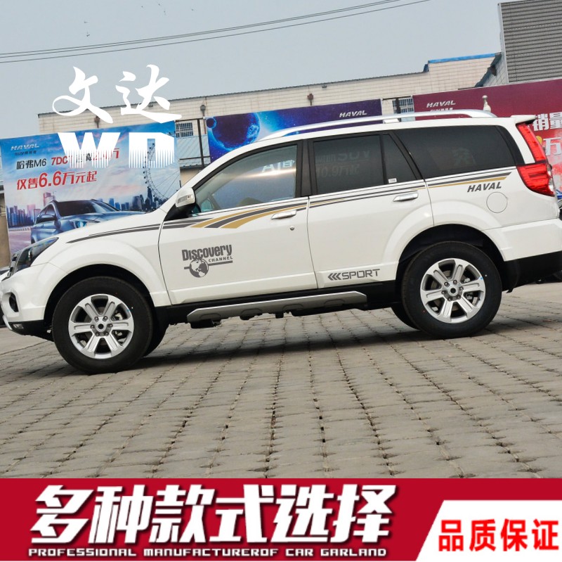 Suitable for Haver H5 car stickers pull flowers personalized waist line modification stickers special body color strips H5 decorative decals