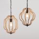 French-Style Minimalist American Foyer Hallway Wooden Bead Lamp European-Style Wood-Colored White Bar Counter Balcony Dining Room Bedside Small Pendant Light
