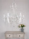 American Simple Crystal Chandelier Princess White Retro French Modern Living Room Dining Room Bedroom Lamp Wedding Dress Shop Lamps