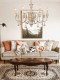 French Medieval Pastoral Style Chandelier Mediterranean Nordic American Retro Lamp Gold Carving Villa Hotel Lighting