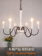 American Country-Style Candle Chandelier, Vintage Japanese-Style Pastoral French-Style European-Style Bedroom Living Room Natural Wood Lighting Fixtures