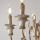 French Country Style Chandelier, American Retro Distressed Solid Wood Living Room Carved Dining Room Bedroom Staircase Lighting Fixtures