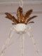 French-Style Chandelier, American Retro Crown, Children's Room, Wooden Beads, Ivory White, Bedroom, Dining Room, Cloakroom, Clothing Store, Villa