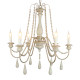 French-Style Vintage Chandelier for Living Room and Dining Room, Country-Style Candle American Pastoral Solid Wood Lighting Fixture, Bedroom Main Light, Villa