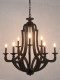 American Retro Chandelier, Old Wood Color, Solid Wood, Country Style, Restaurant, Candle, Homestay Lighting, Clothing Store Decorative Chandelier