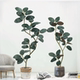 Artificial Green Plant Black Rubber Tree Indoor Living Room Large Potted Plant High-End Light Luxury Simulated Fake Tree Plant Decoration