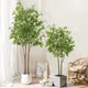 Artificial Plant Banyan Tree Green Plant Fake Tree Decorative Potted Plant Bionic Tree Indoor Living Room Floor-Standing Landscape Ornament Tree