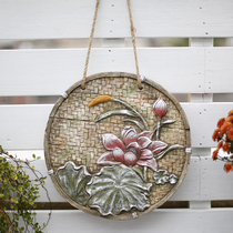 Wall Screen Decoration Hanger Wall Upper Pendant New Chinese Creative Courtyard Garden Genguan Sun Style Folk balcony