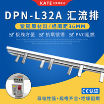 DPN earth leakage 32A electrical busbars red copper DZ267LE empty open connection row 36 pitch breaker wiring row