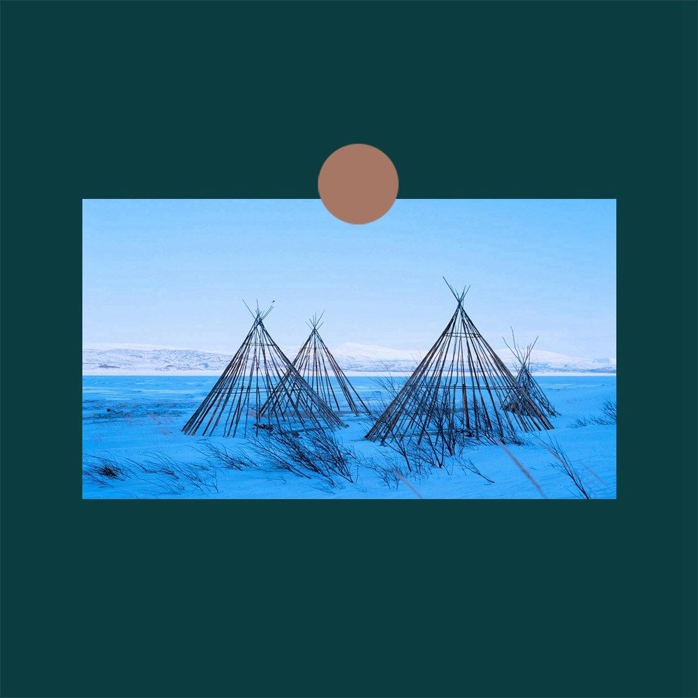 A postcard for the structure of the Sami tent in Norway Fenmark c7b01c66