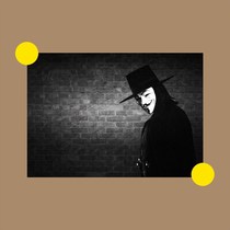 Homemade postcard small card 5 inch 6 inch 8 inch V word vendetta Movie Poster Decoration Painting a1a02a06