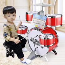 Large childrens drum set jazz drum beginner child percussion instrument music toy baby boy 1-3-