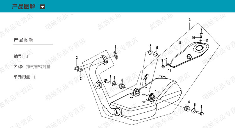 Motorcycle 250Sr/Nk/Clx/Clc Exhaust Port Gasket Exhaust Pipe Muffler Sealing Ring Accessories