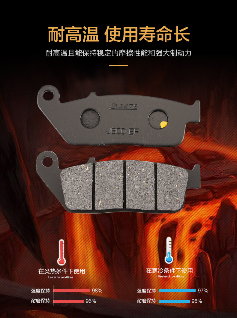 Suitable for Li Chi GW250/GW250S/F DL250-A GSX250R motorcycle front and rear brake pads