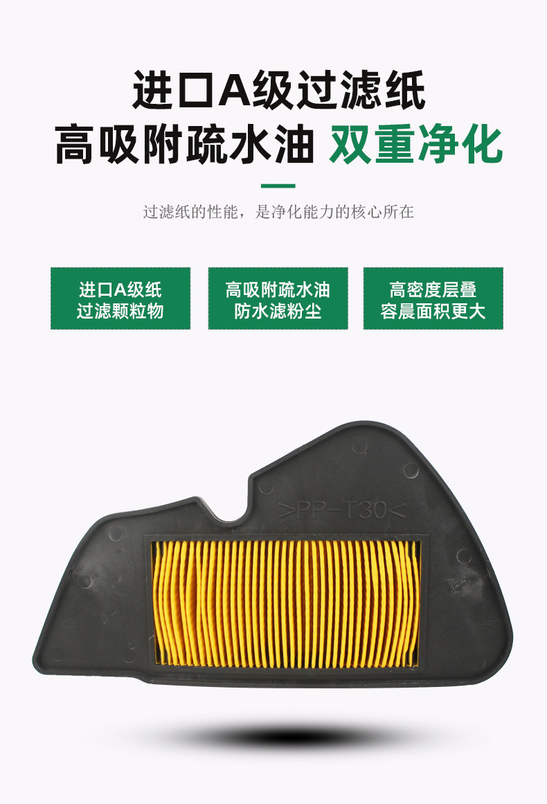 Yamaha pedal motorcycle Xunying still collar ZY125T-5-4-6-8 air grid filter element filter air filter