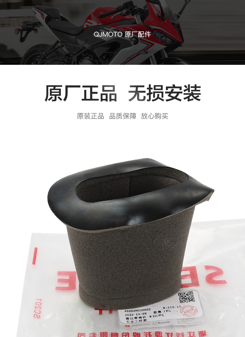 Qianjiang Motorcycle Race R250 Single Cylinder Oil Filter Element Machine Filter Air Filter Original Factory
